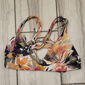 Floral Strappy Bikini Top Pretty Little Thang